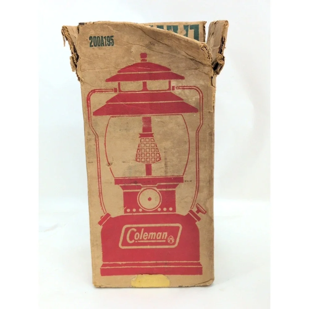 Vintage 1970 Coleman 200A Red Lantern 5 / 70 With Original Box